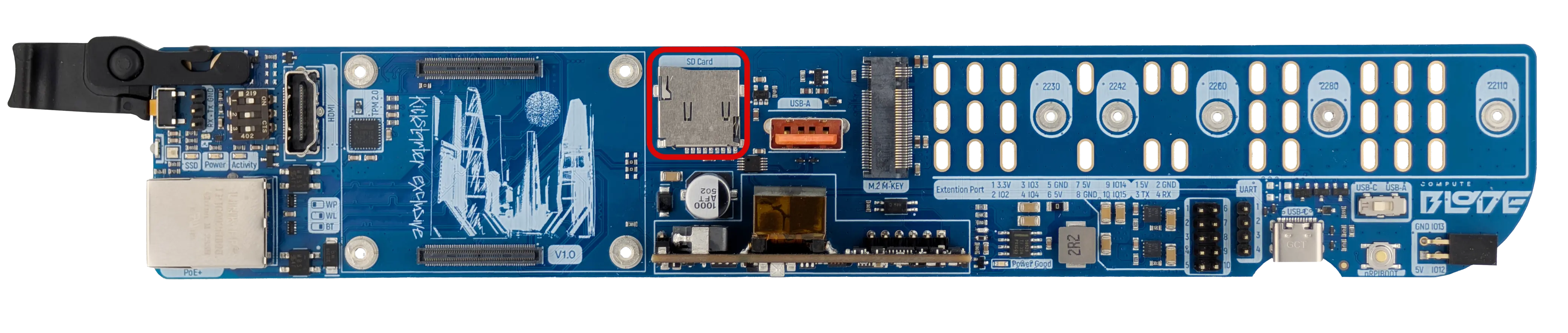 Compute Blade mk4 sd card slot