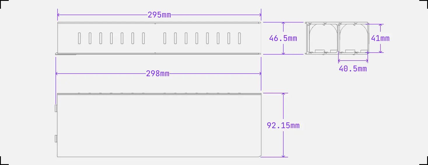 Drawing with dimensions