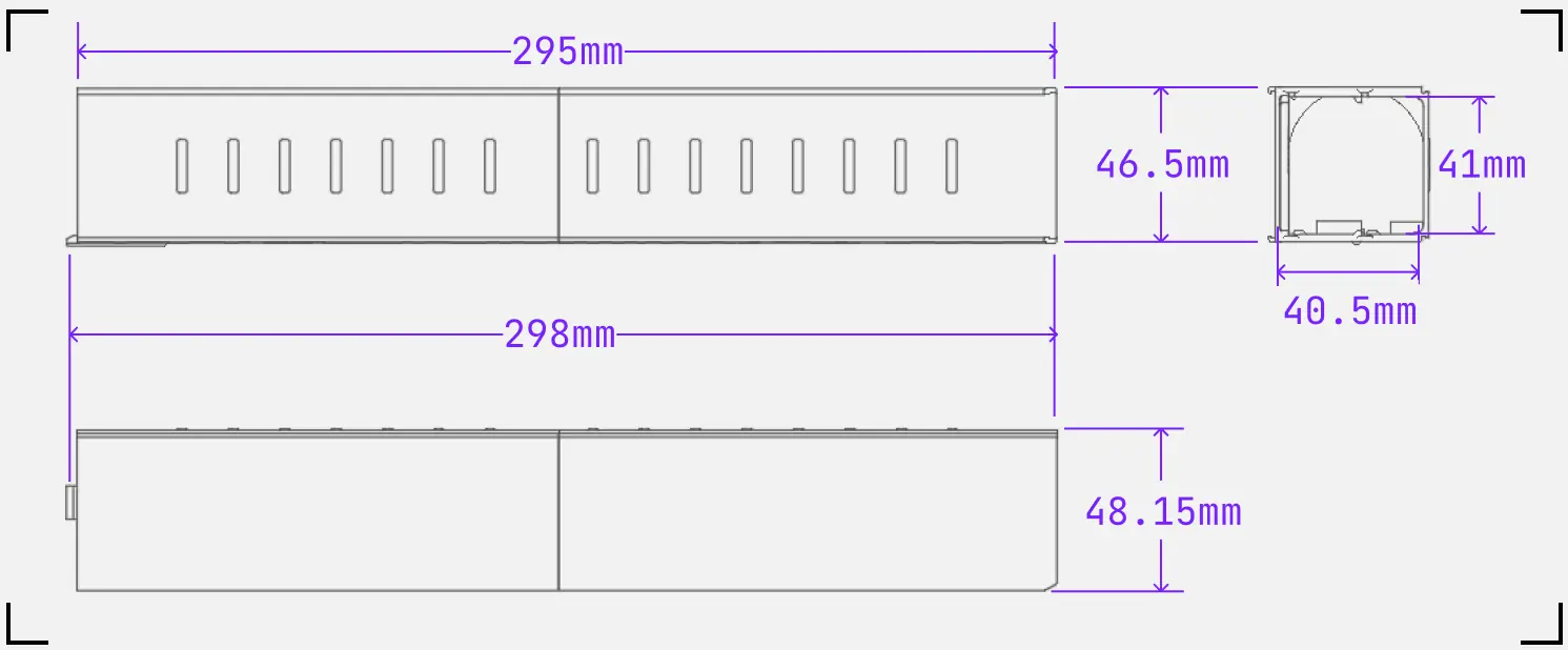 Drawing with dimensions